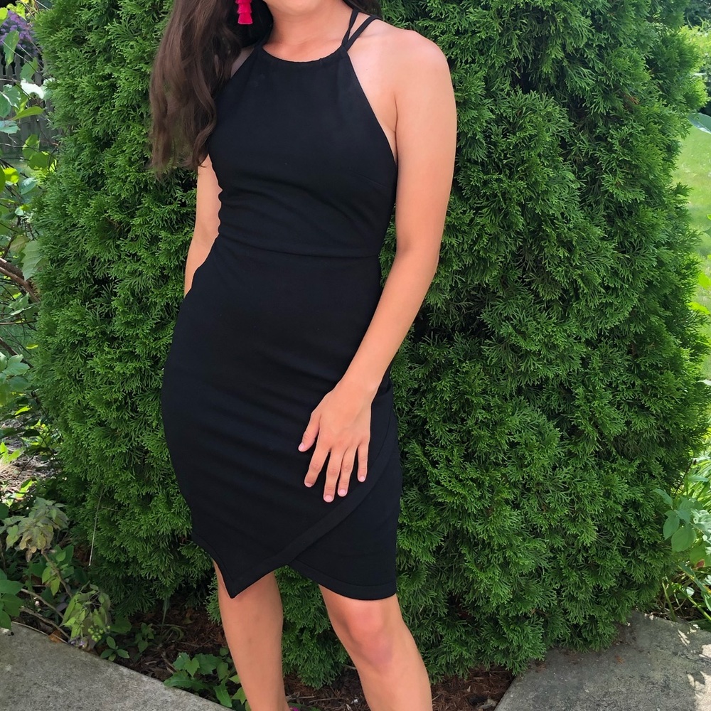 Jovani tight black dress